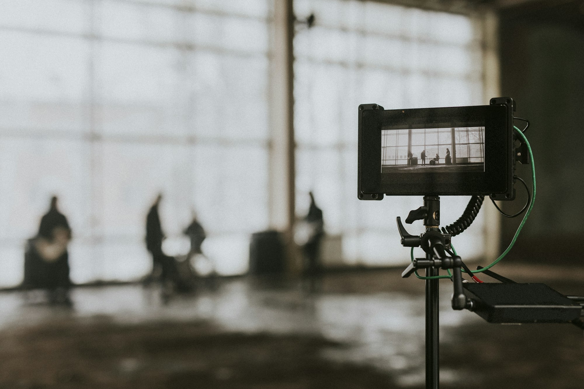 Musician video shoot